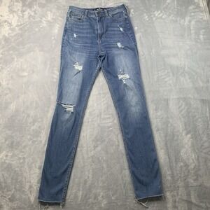 Hollister Jeans Size 5 Long 27x28 Ultra High Rise Classic Stretch